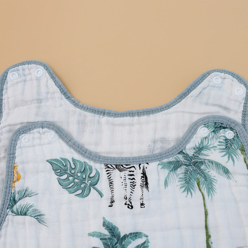 Children's Sleeping Bag Cotton Four-Layer Gauze Cute Cartoon Anti-Cold Anti-Kick Quilt Cotton Yarn Class A Baby Sleeping Bag