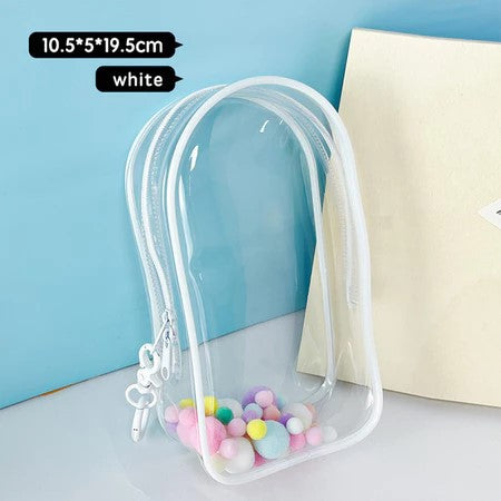 Labubu storage bag PVC high transparency thickened outdoor bag Xingdailu cotton doll exhibition walking bag labubu