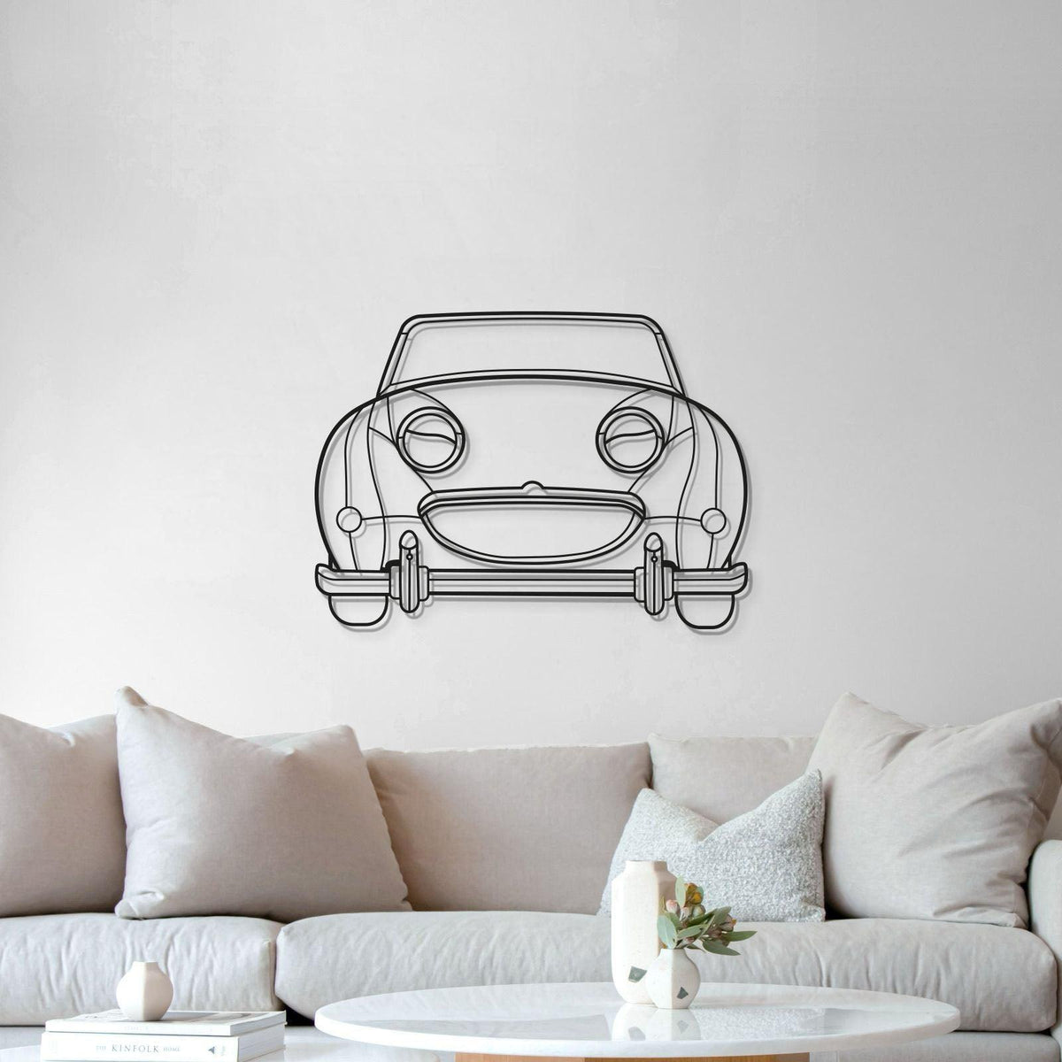 1961 Bugeye Sprite Front View Metal Car Wall Art - MT0061