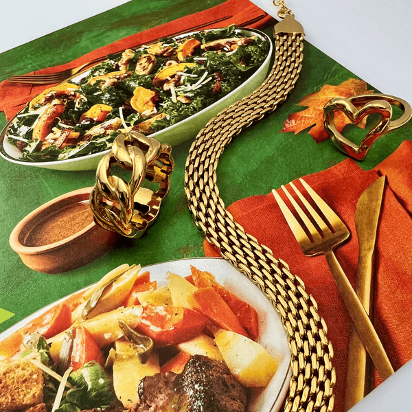 Gold Wide Chain Bracelet