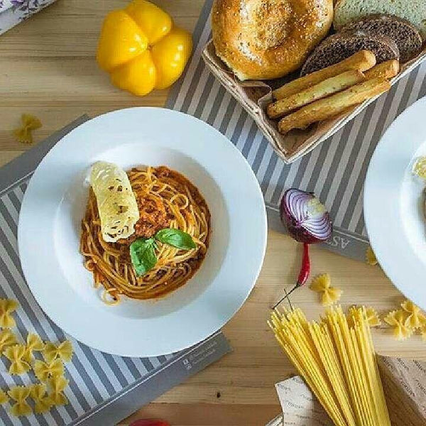 White Deep Soup Plate 10