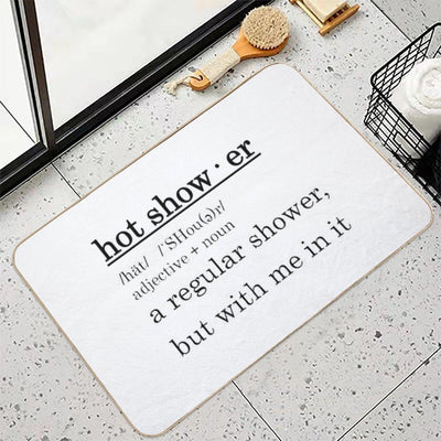 Hot Shower Curtain Bath Mat