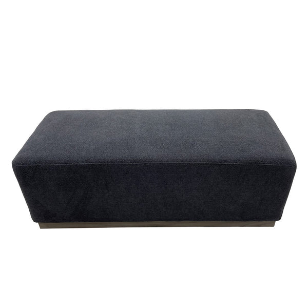Peggy Bench/Cocktail Ottoman With Table - Dark Grey
