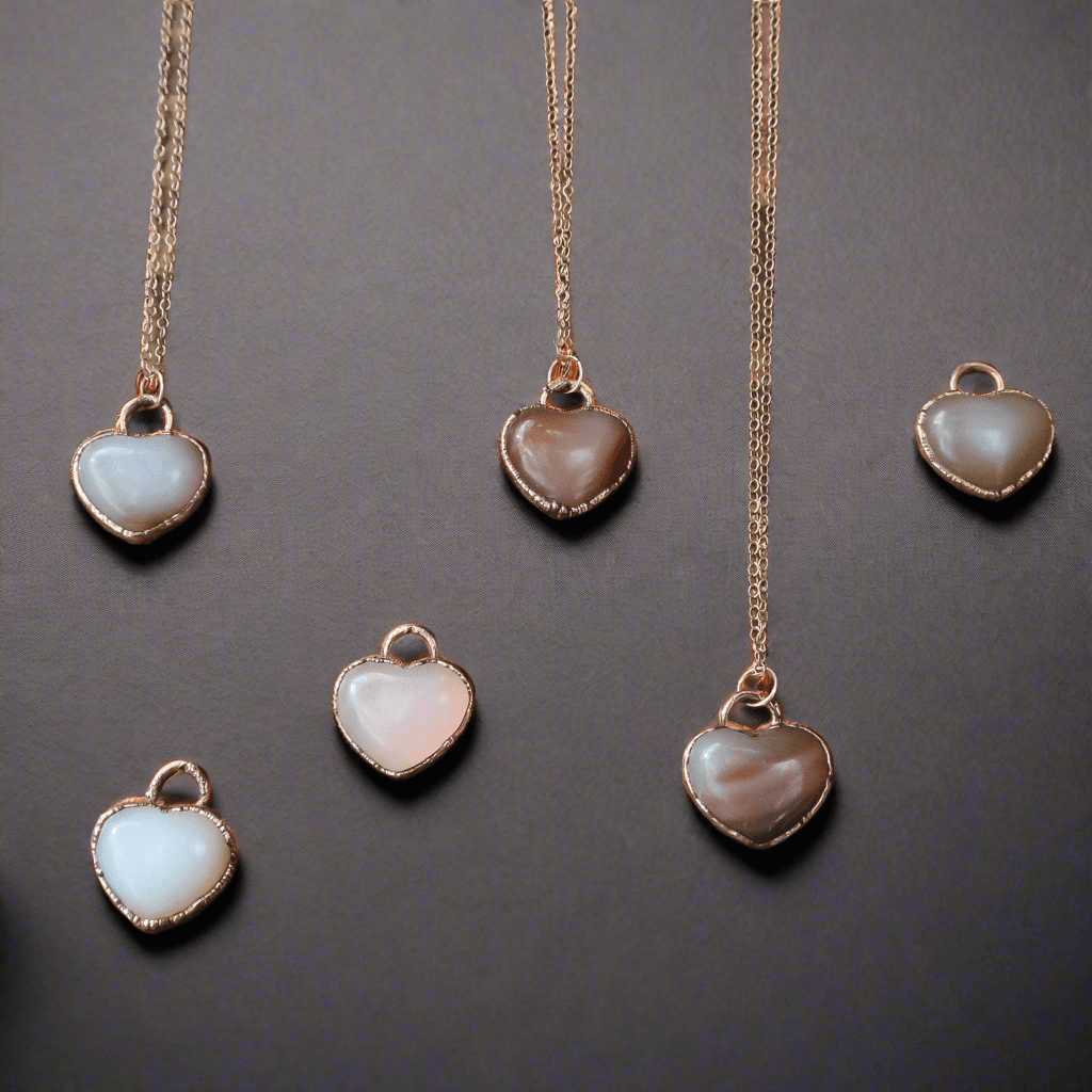 Carnelian Boho Heart Necklace - Courageous Creativity | By Blackbird & Sage