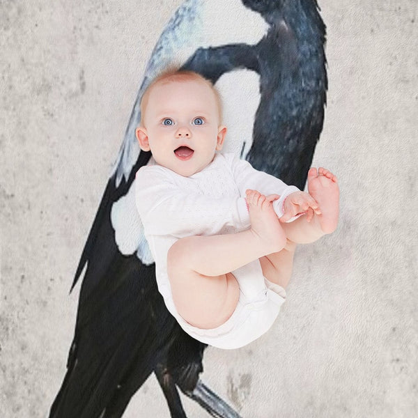 Australian Magpie Lightweight Throw Blanket