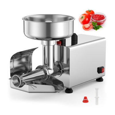 450W Electric Tomato Strainer Commercial Grade Food Mill Stainless Steel Sauce Maker