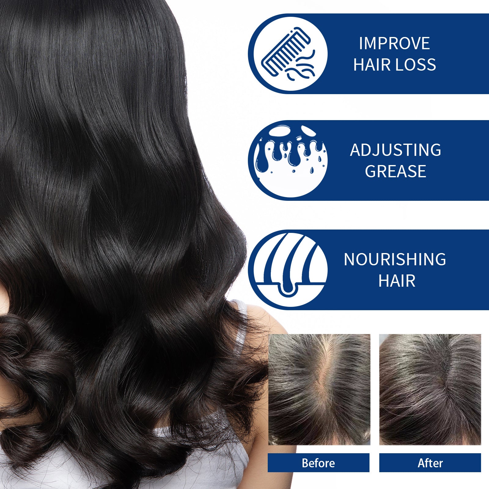 Hair Scrub Cleans Scalp Dandruff, Soothes Itchiness, Moisturizes Dense, Firming, And Prevents Hair Loss