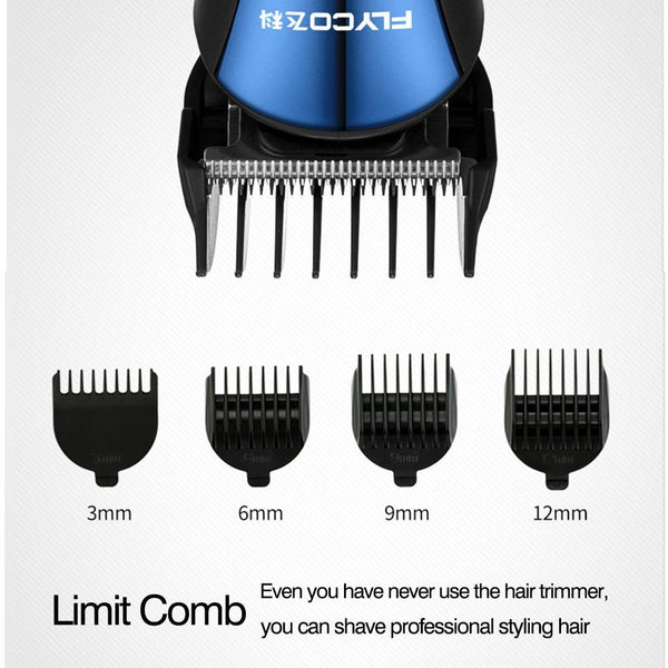 FLYCO Rechargeable Electric Hair Clipper Hair Trimmers Professional Cutting Haircut Tools  FC5806