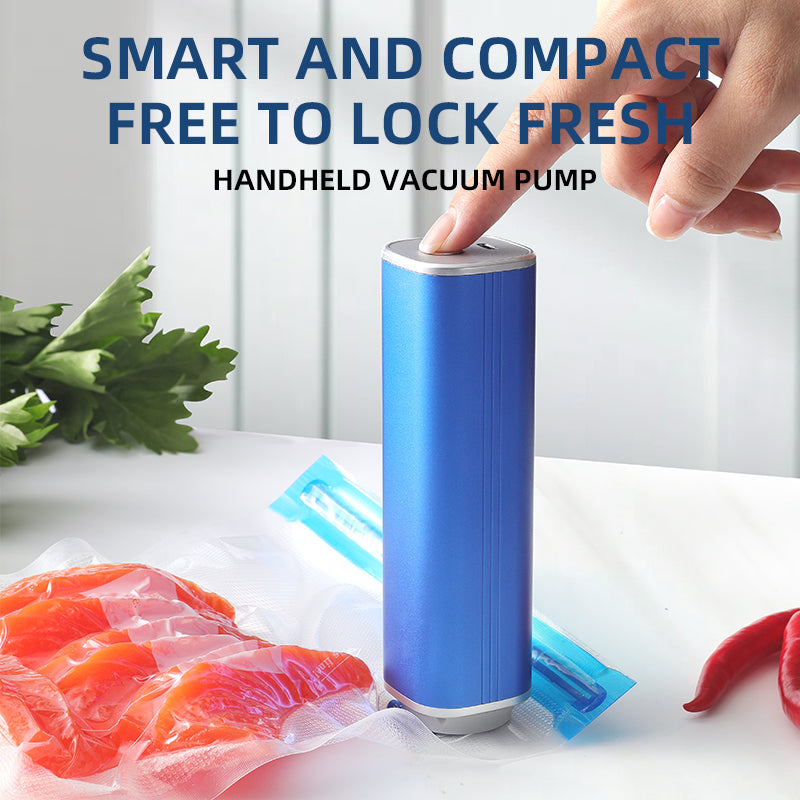 Vacuum Sealer, Handheld Compact Vacuum Sealer, Vacuum Pump for Food Fresh & Save Meal Prep Sous Vide