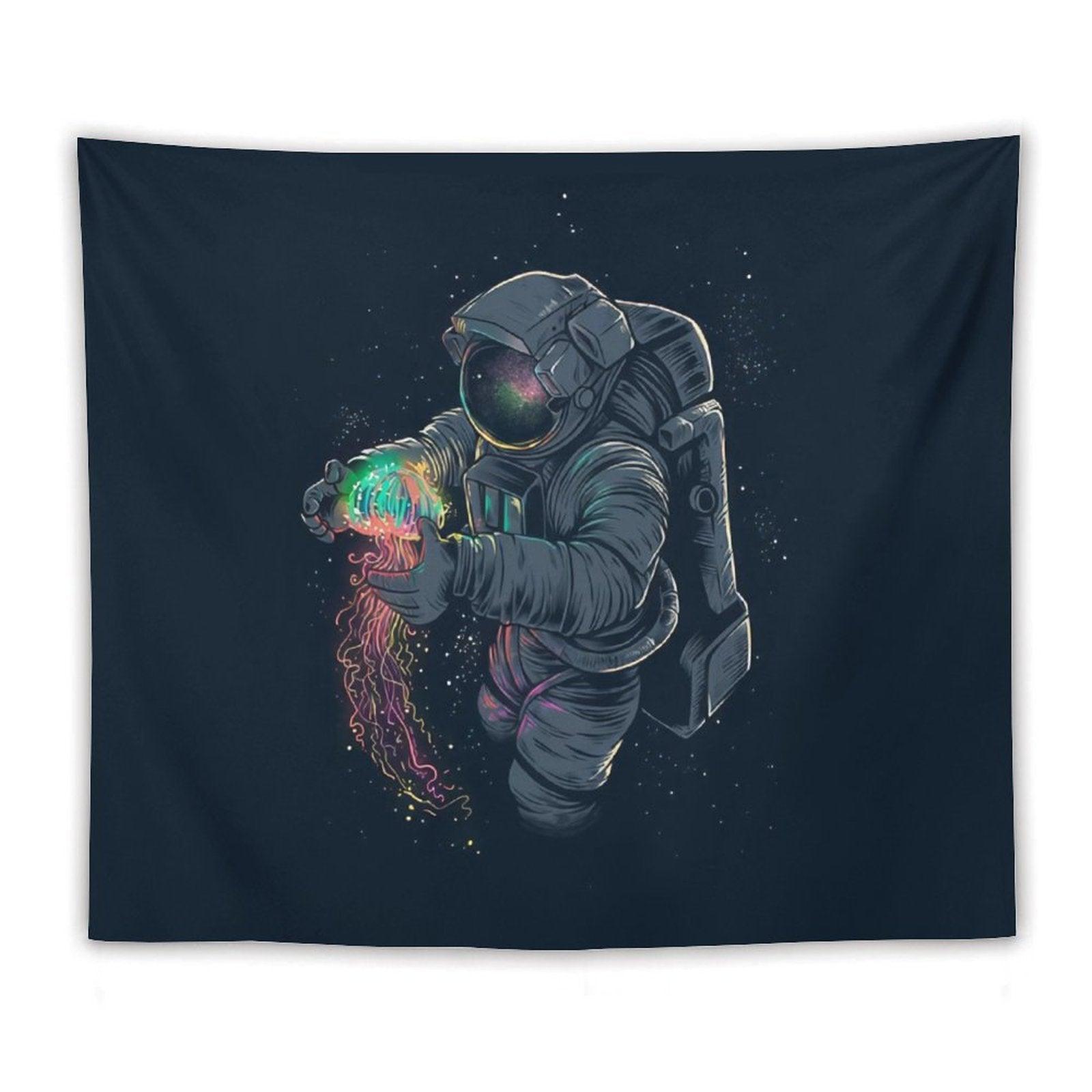 Astronaut Jellyspace Tapestry