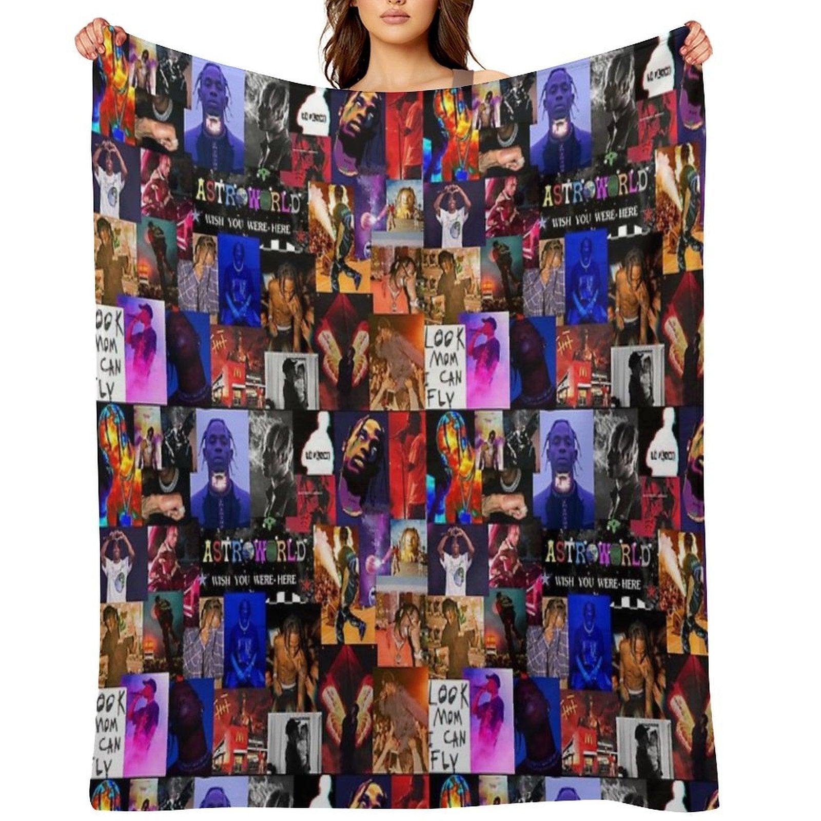 La Flame Collage Throw Blanket