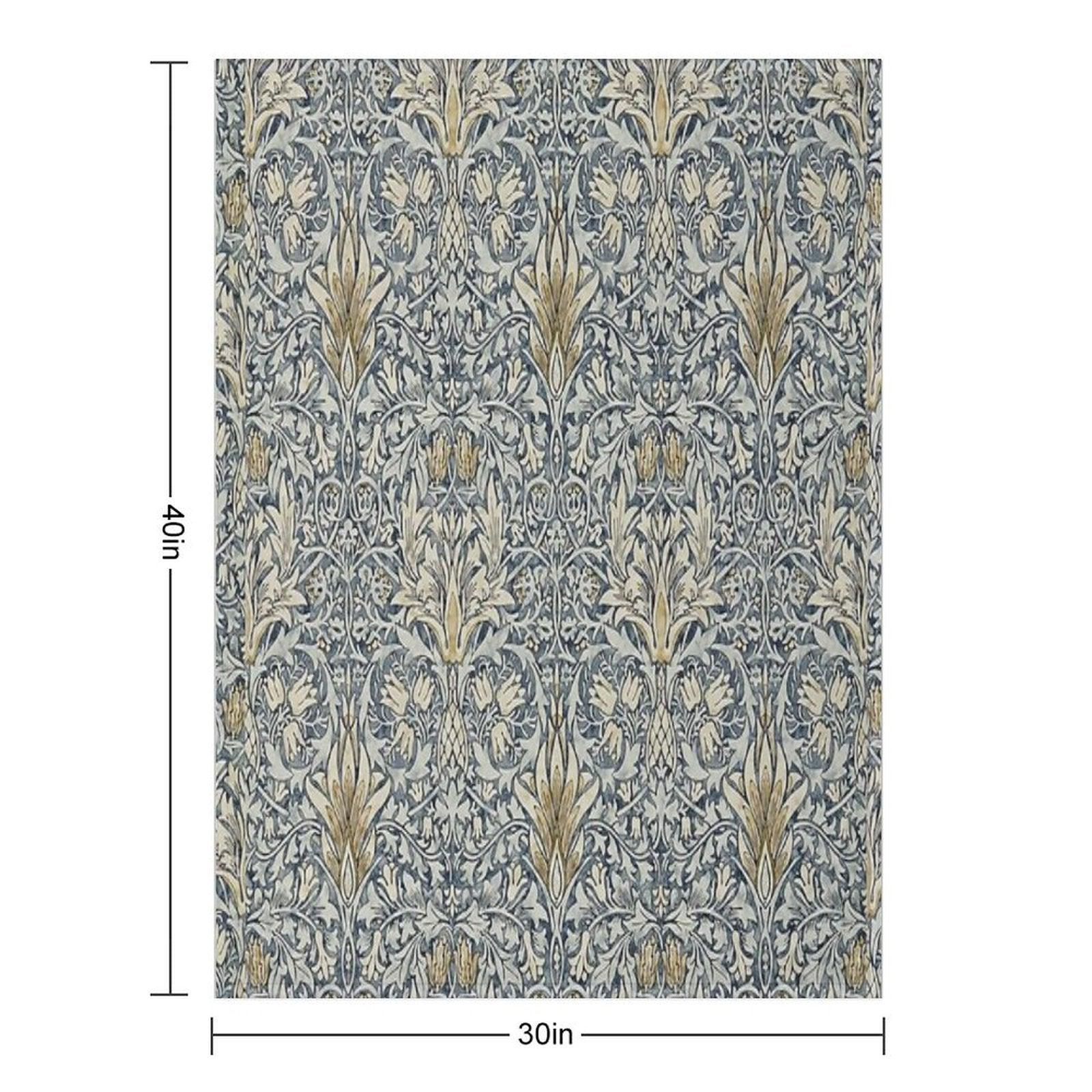 William Morris Snakeshead Pattern Throw Blanket