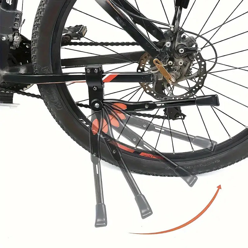 Adjustable bicycle rack, parking rack, side rack for 22, 24, 26 - inch mountain bikes