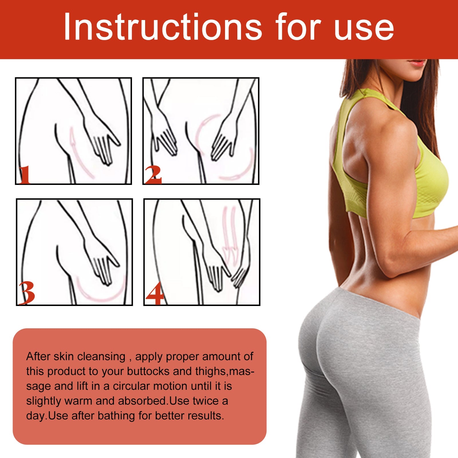 Body Sculpting Oil, Firming Buttocks Skin Body Care For Buttocks Accentuating Curves Lifting Oil