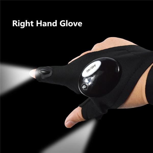 1 Piece Magic Strap Fingerless Led Glove Left Right Hand Led Light Night Fishing Glove Fishing Tools - Gifts for You 'n Me