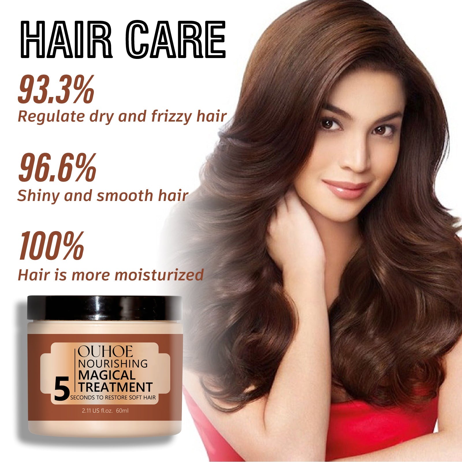Nourishing Hair Mask, Repair Hair Dye, Perm, Split End Dry Damage, Moisturize And Smooth Hair Mask