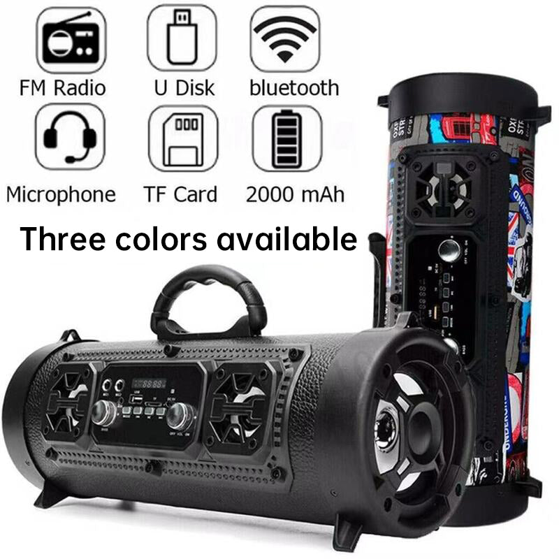 New Wireless Karaoke Smart Bluetooth Speaker, Car Audio Subwoofer, Gift for Computers/People, Street Fashion Gift