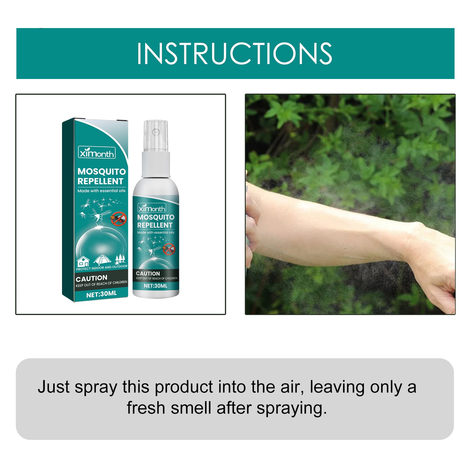 Mosquito Repellent For Outdoor And Indoor Mosquito Bites And Itchy Skin Relief Refreshing Portable Mosquito Repellent Spray