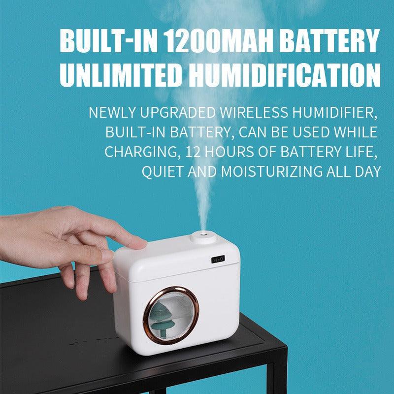 New Camera Mini Humidifier USB Charging Creative Night Light Silent Indoor Household Humidifier