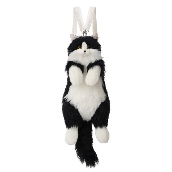 Handmade plush cat backpacks: super cute, trendy. Great bday gifts or toys, doubles as a cat - themed shopping bag!