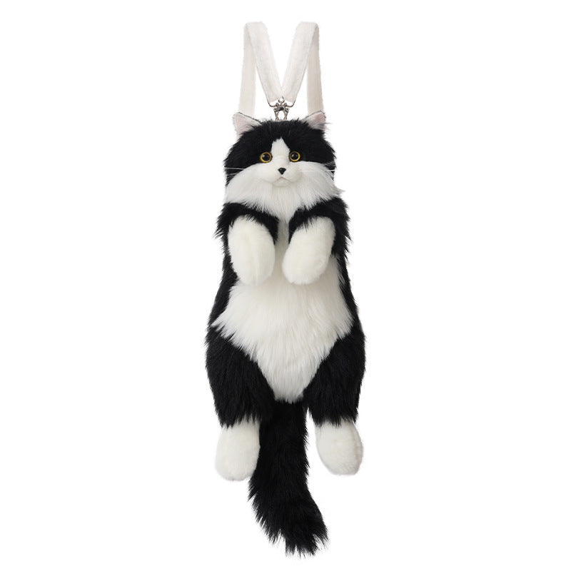 Handmade plush cat backpacks: super cute, trendy. Great bday gifts or toys, doubles as a cat - themed shopping bag!