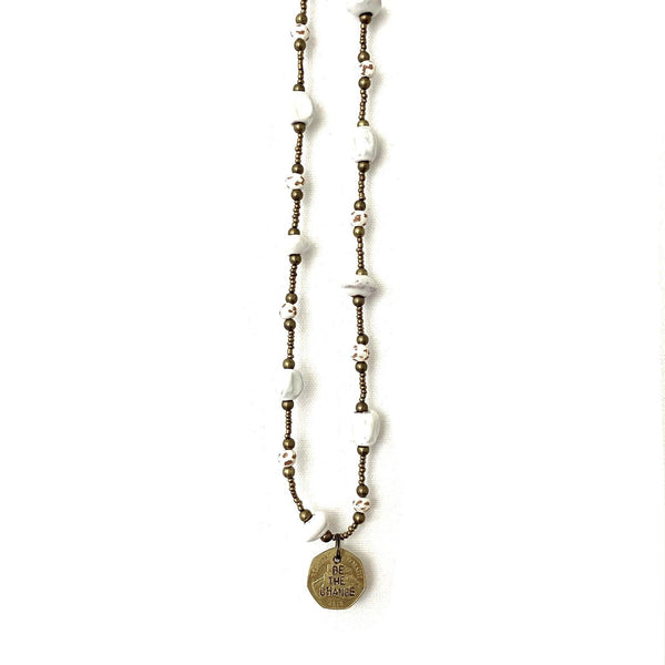Be the Change Ceramic Necklace