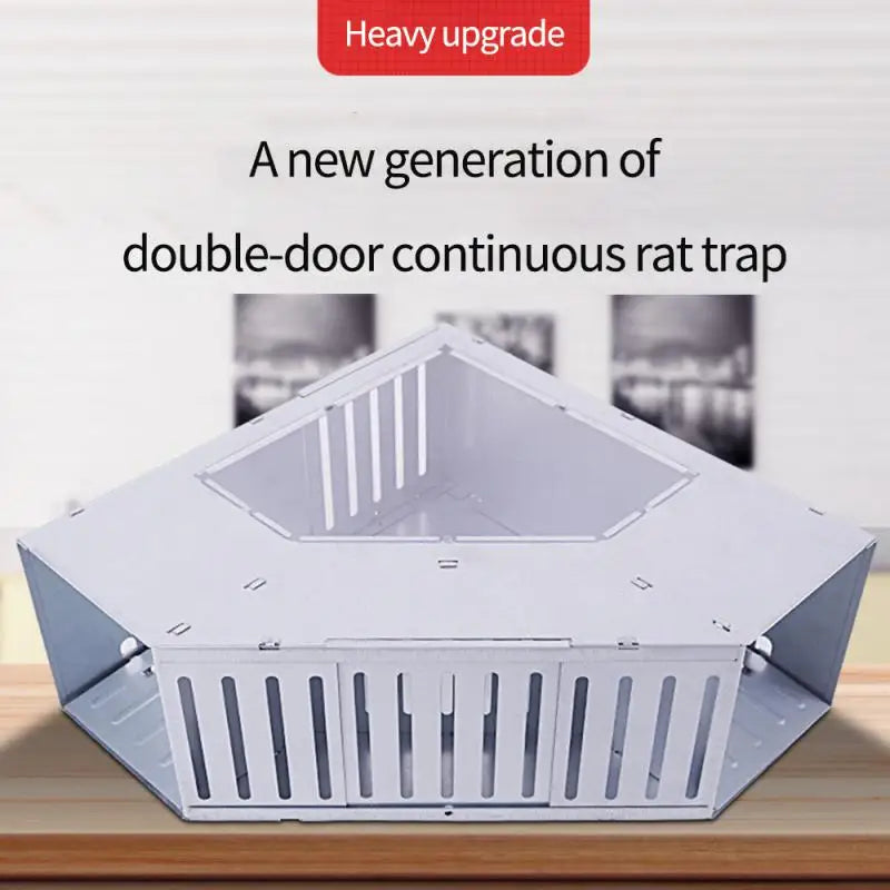 Catching Mice Mouse Traps Occasions Available Double-door Design Non-toxic Reusable Rustproof Garden Supplies Portable