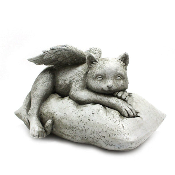 Angel cat and dog ornaments resin pet tombstone commemorative stone garden animal statue