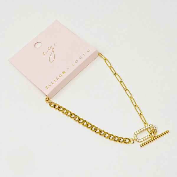 Mixed Chain Glam Toggle Anklet - Gifts for You 'n Me