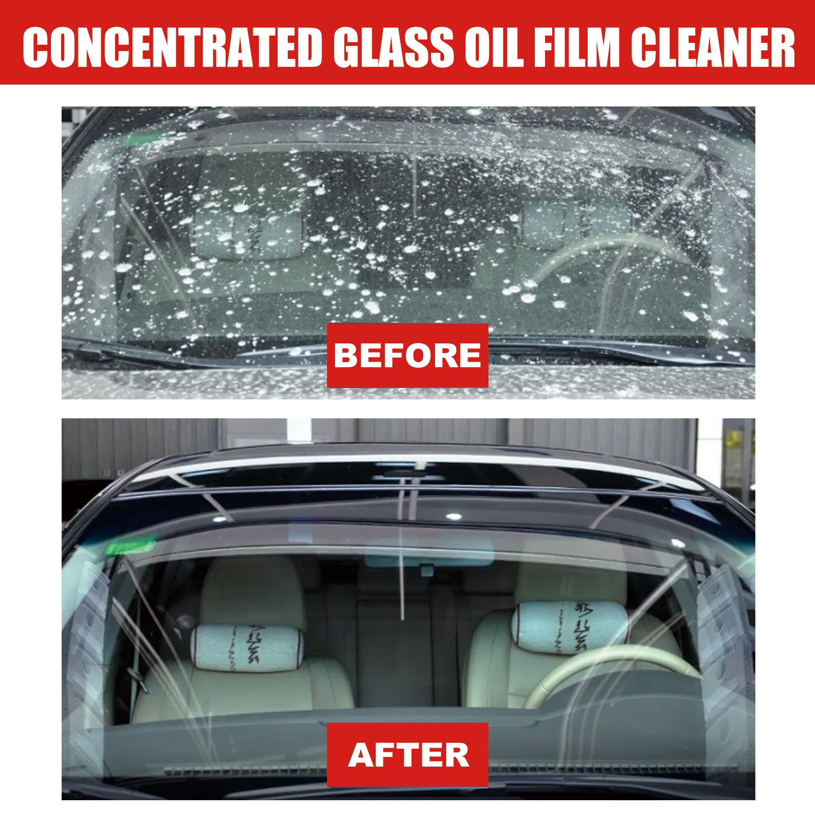 Concentrated Glass Oil Film Cleaner To Remove Oil And Rain Car Windshield Fog Cleaner