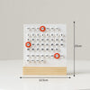 Creative high aesthetic ring calendar 2023 perpetual calendar desk calendar personalized office desktop decoration ornaments sho - White