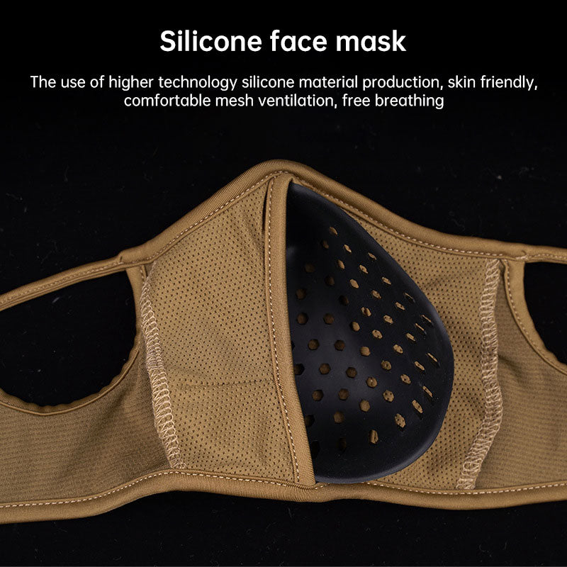 WoSporT shooting mask silicone mask tactical multifunctional cycling half face breathable face protection mask