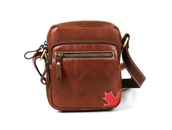 Leather Flight Crossbody Bag
