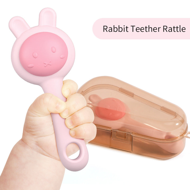 Baby Ringing Bell Toy Can Bite Water Boiled Small Sand Hammer Hand Ringing Bell Sand Hammer