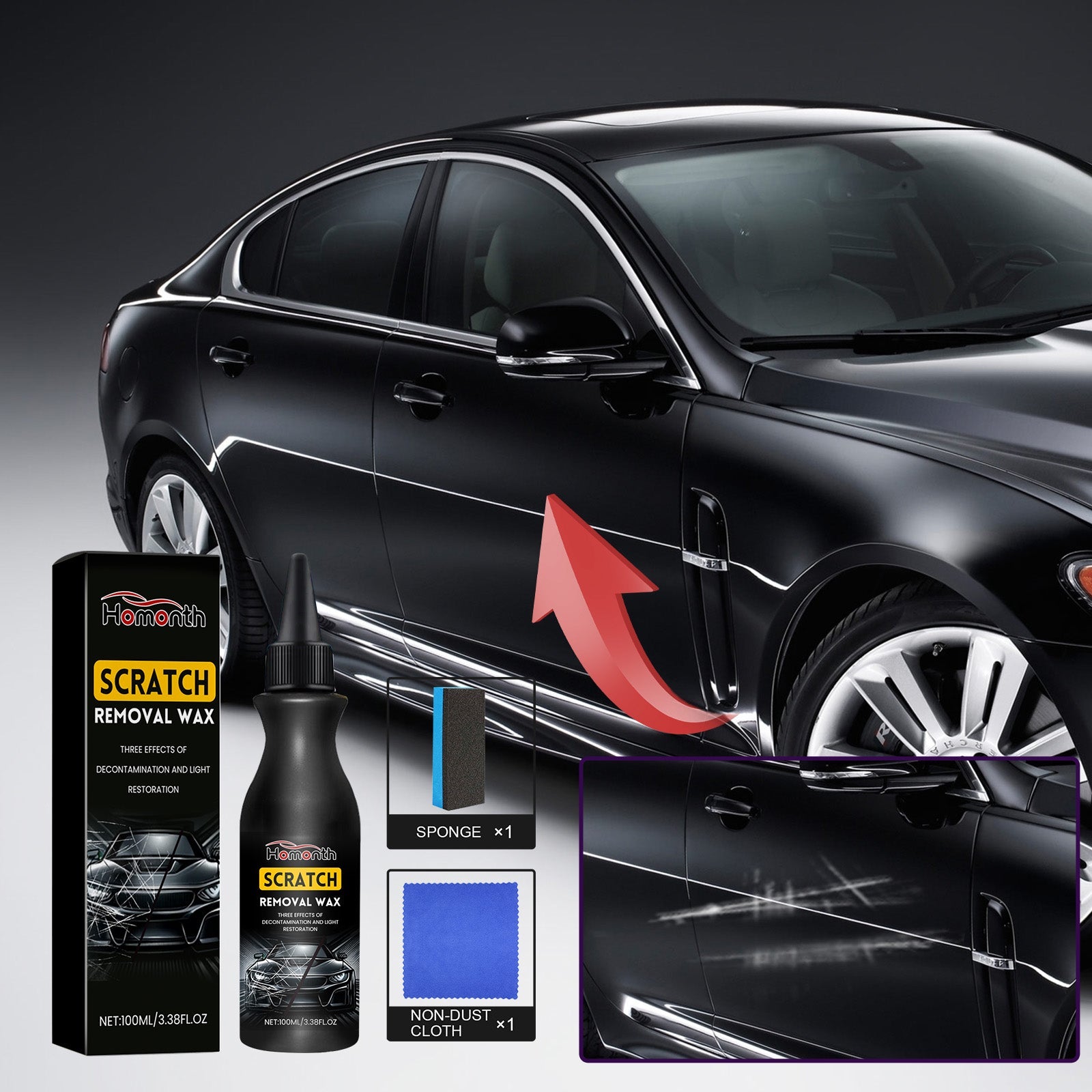 Car Scratch Remover, Car Paint Scratches Repair And Repair Paint Polishing And Refurbishing Maintenance Agent