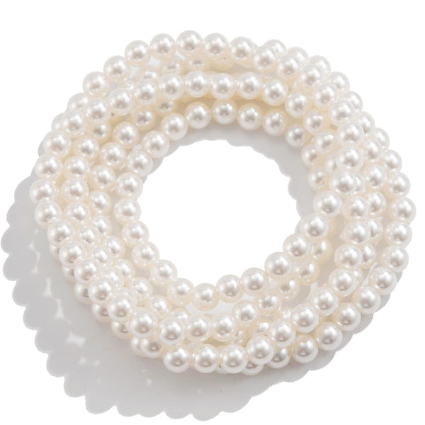 Light luxury style imitation pearl sexy chain ankle chain double-layer temperament bead ankle loop