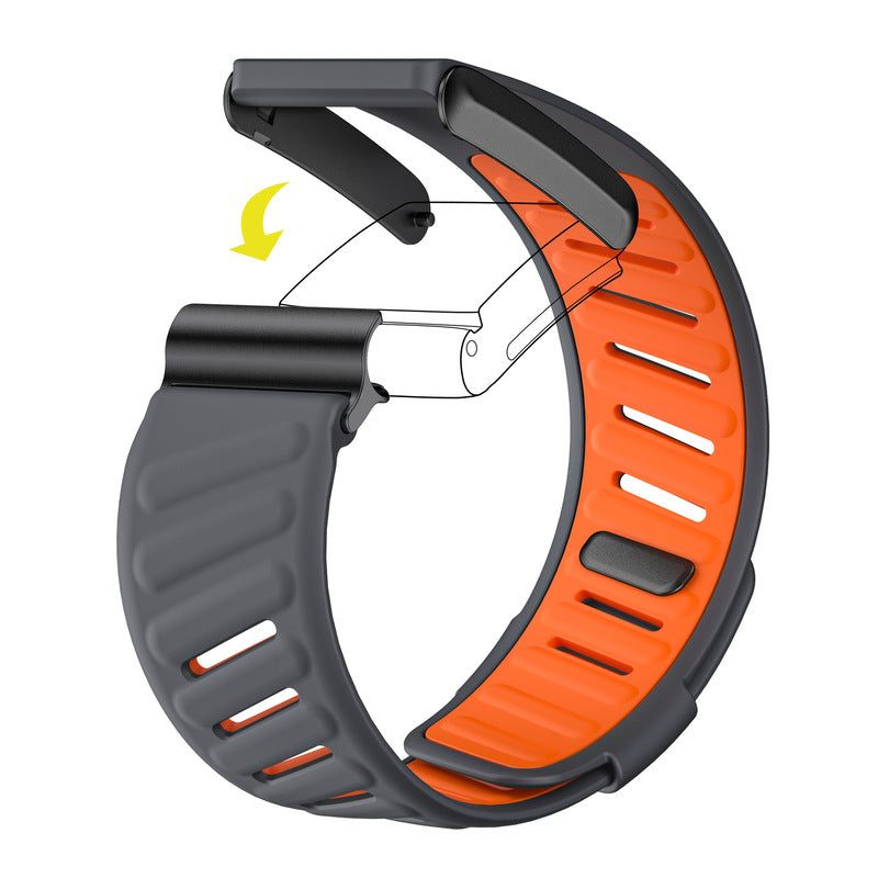 SportFlex Soft-Touch Silicone Wrist Band: a waterproof and sweatproof replacement band that is compatible with the WHOOP 4.0 HRM