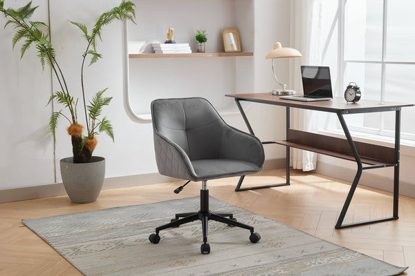 Velvet Office Desk Chair, Modern Home Desk Chair with Wheels , Vanity Chairs for Living Room, Bedroom,Study Room