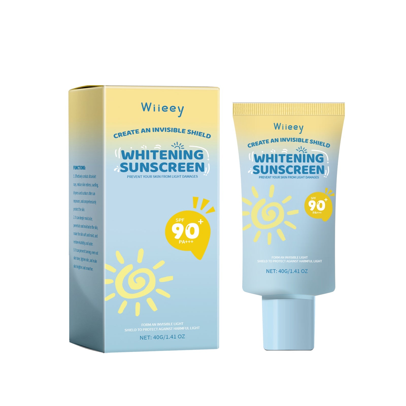 Whitening Sunscreen, Daily Moisturizing Skin Isolation And Protection Cream