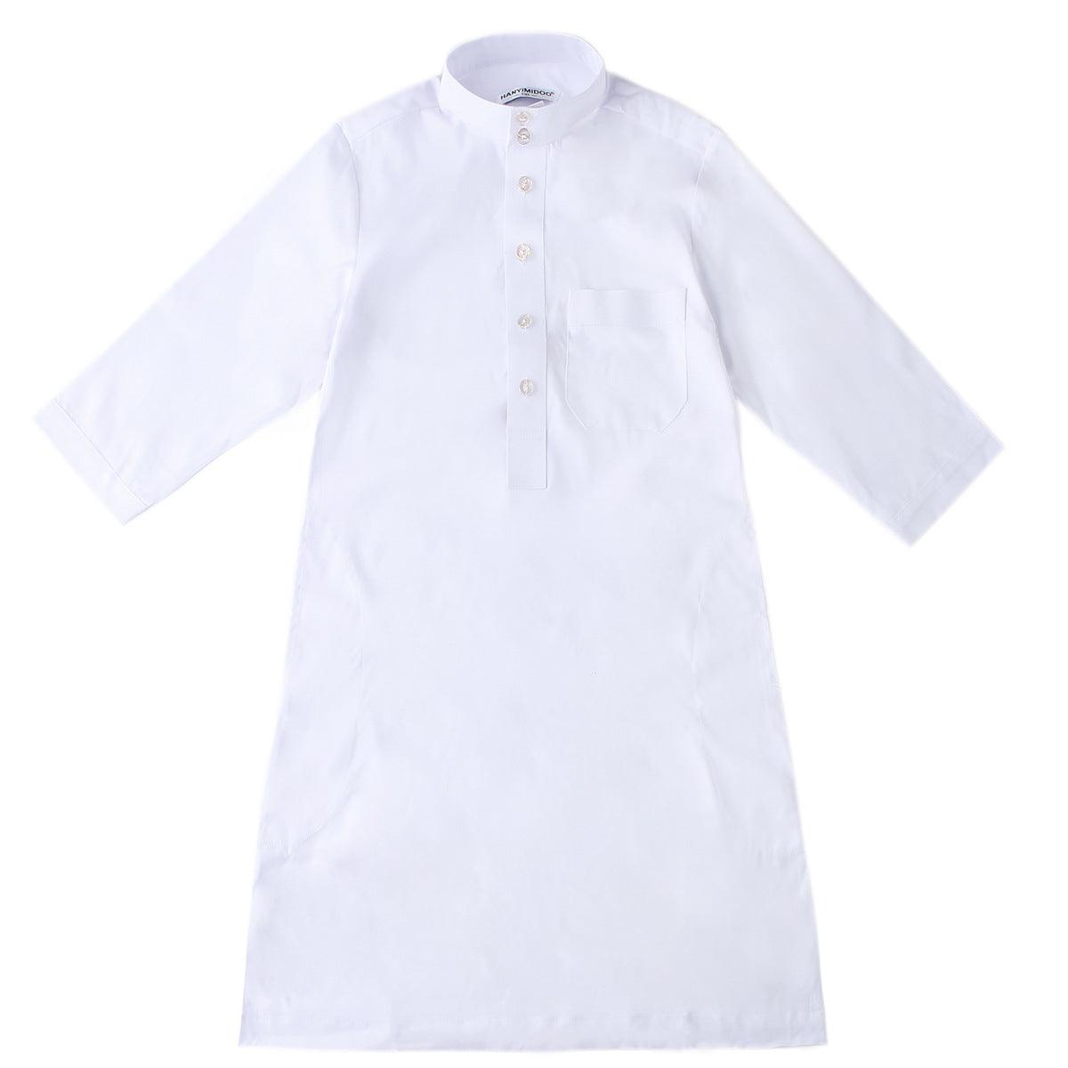 Middle Eastern teenage boy robe