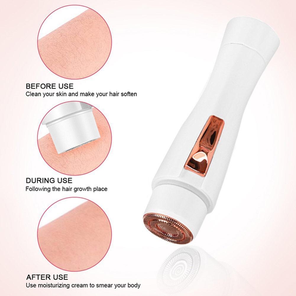 Women Trimmer Epilator Painless Razor Depilator Electric Facial Shaver Hair Remover Portable USB Rechargeable Body