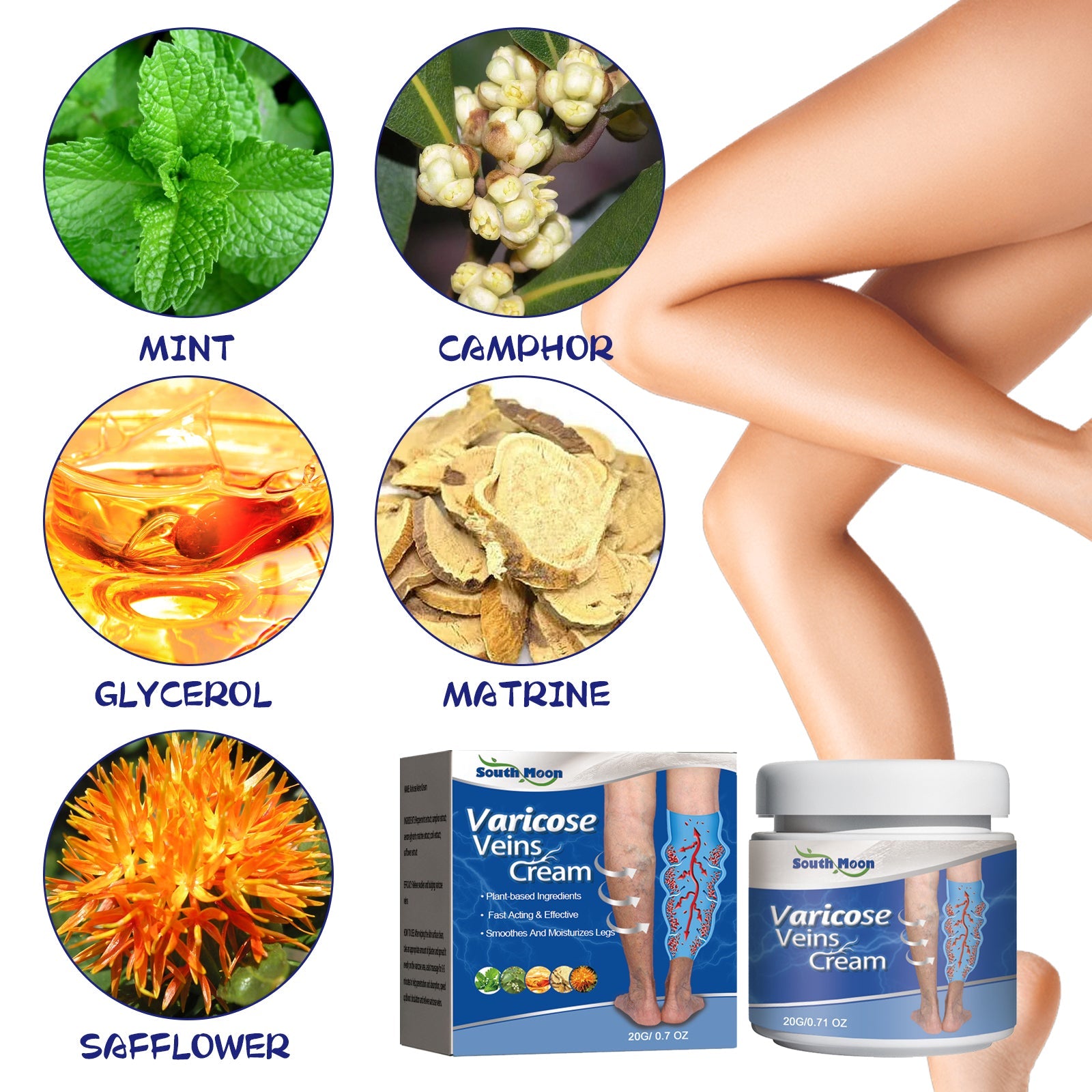 Leg Care Cream Relieves Leg Discomfort Pamper And Moisturize Skin Daily Massage Treatment