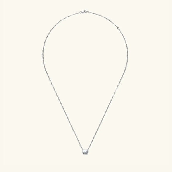 1 Carat Moissanite 925 Sterling Silver Pendant Necklace - Gifts for You 'n Me