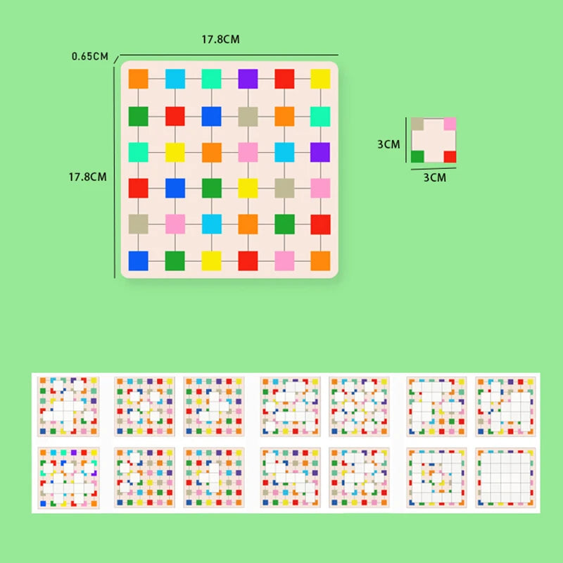 Color block capture puzzle children's early education color cognition building block assembly toy