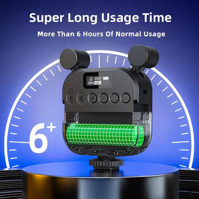 2500K-9000K Microphone LED Fill Light LED Mini Video Vlog Full-Color RGB Mic Light For Smartphone SLR Camera V03