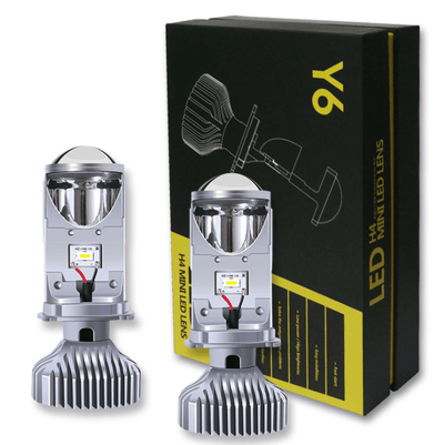 AILEO Canbus 90W/Pair Lamp H4 LED Mini Projector Lens Automobles Bulb 20000LM Conversion Kit Hi/Lo Beam Headlight 12V24V RHD LHD