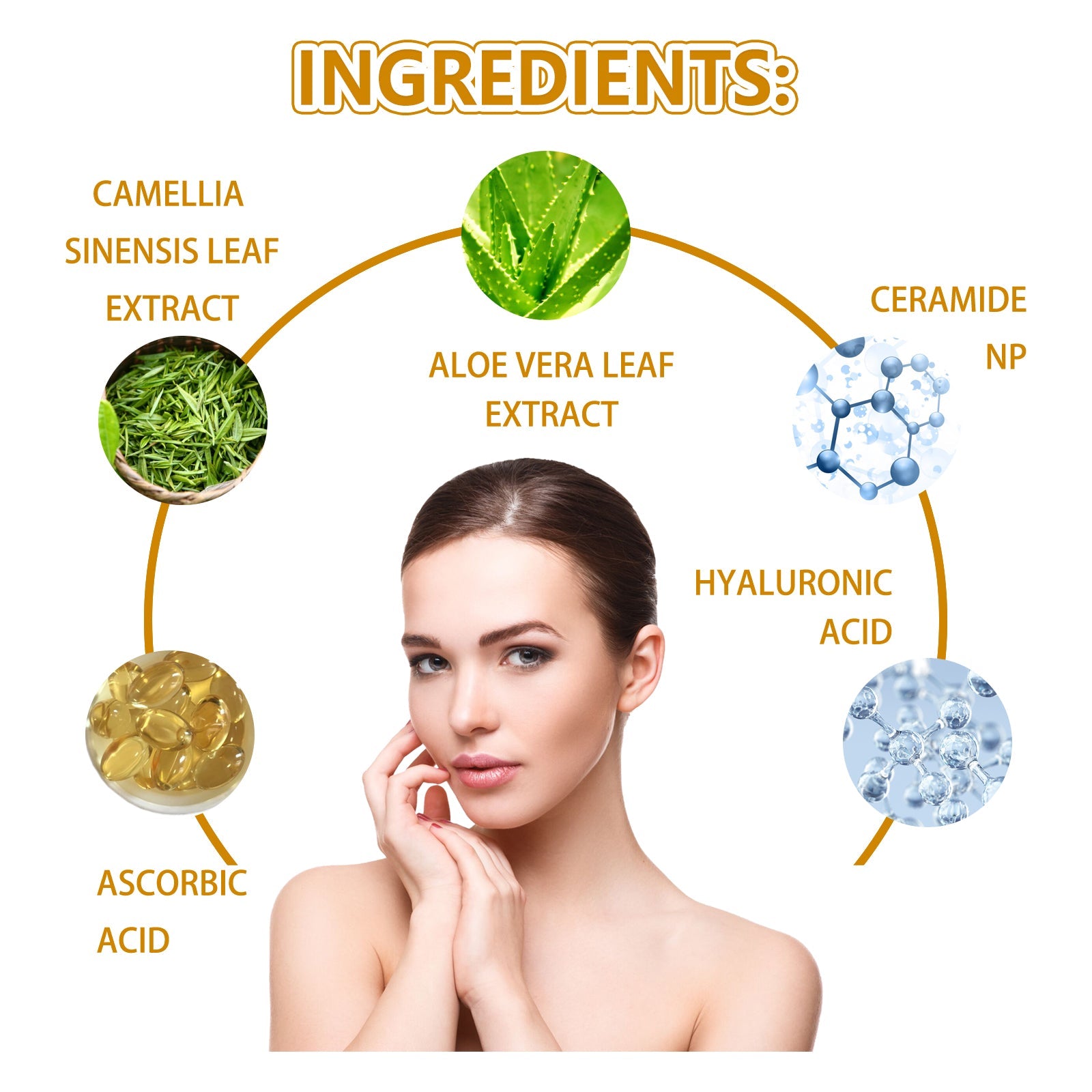 Collagen Anti-Wrinkle Serum, Hydrating And Smoothing Fine Lines, Firming Face And Elastic Moisturizing Skin Essence