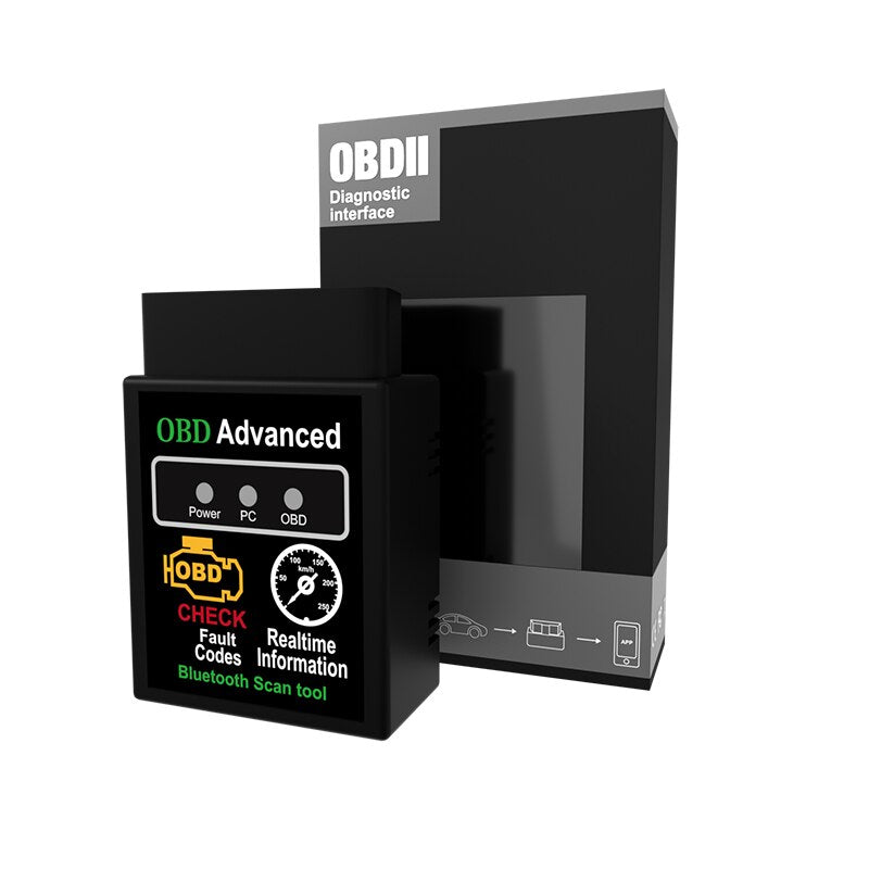 OBD2 HH OBD ELM327 V1.5 Bluetooth OBD2 CAN BUS Check Engine Car Auto Diagnostic Scanner Tool Interface Adapter For Android PC