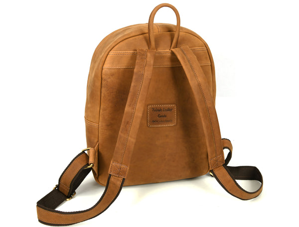Sahara Leather Travel Backpack - Walnut Brown (BP-52)