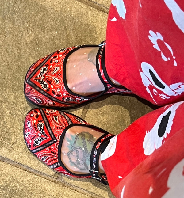 Hot Chocolate Design Bandana Women's Mary Jane Flat